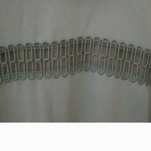 Prose & Poetry Marcel Feminine Cutout Long Sleeve Ruffle Mini Sage Dress Size M. - Picture 8 of 10